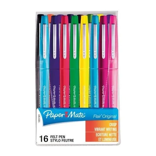 Blister 16 rotuladores papermate flair surtidos