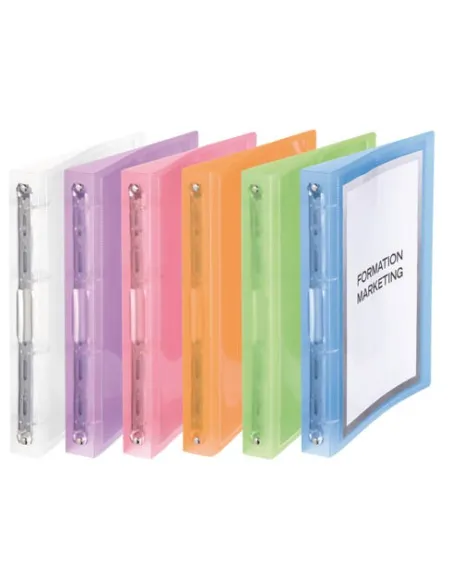 Carpeta 4 anillas 3,5 cm PP personalizable verde