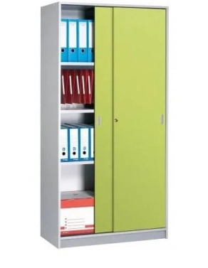 Armario madera 180x90 cm gris puerta corredera kiwi