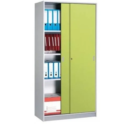 Armario madera 180x90 cm gris puerta corredera kiwi