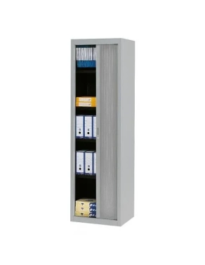 Armario metalico persiana  200x60 color aluminio