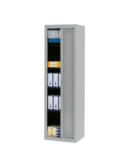 Armario metalico persiana  200x60 color aluminio