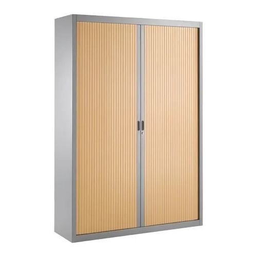 Armario metalico persiana desmontable 200x140 aluminio/haya