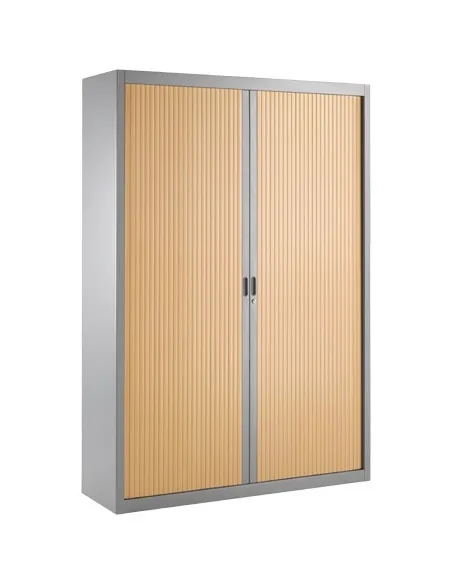 Armario metalico persiana desmontable 200x140 aluminio/haya