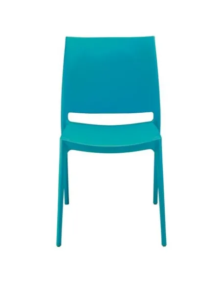 Silla visita polipropileno Elya azul