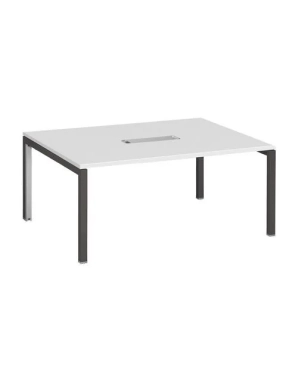 Mesa reunion blanca  4 pies antracita 72 x160 x 120 Arko