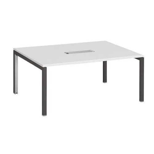 Mesa reunion blanca  4 pies antracita 72 x160 x 120 Arko