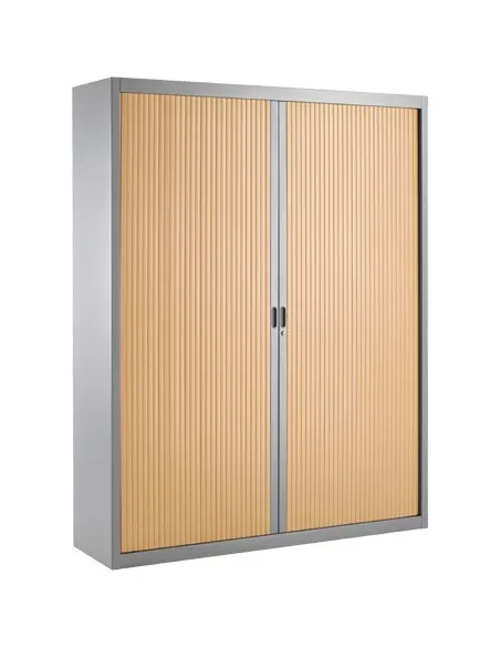 Armario metalico persiana desmontable 200x160 aluminio/haya