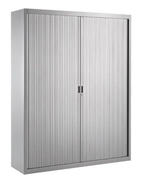 Armario metalico cierre persiana 200x160 color aluminio