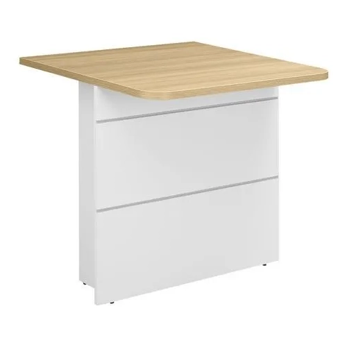 Mostrador de unión recto Quadri Bajo Roble