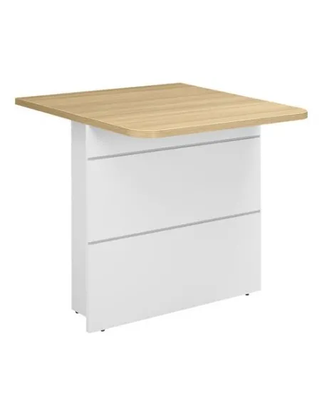 Mostrador de unión recto Quadri Bajo Roble