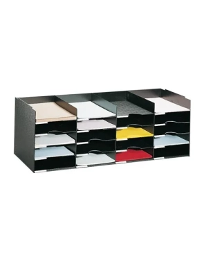 Elemento organizador modular 20 casillas negro
