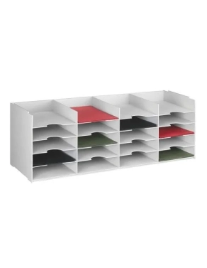 Elemento organizador modular 20 casillas gris