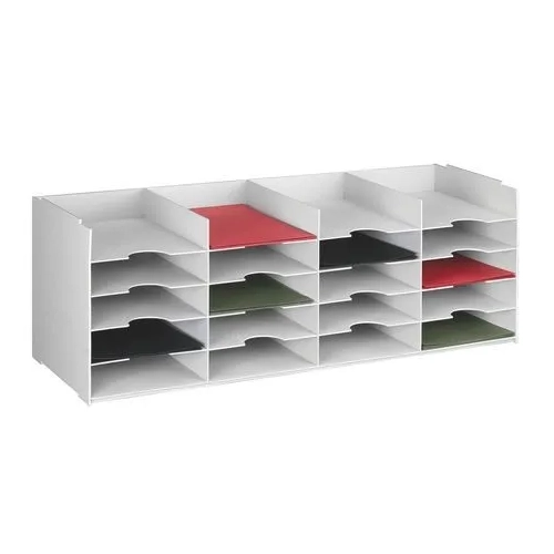 Elemento organizador modular 20 casillas gris