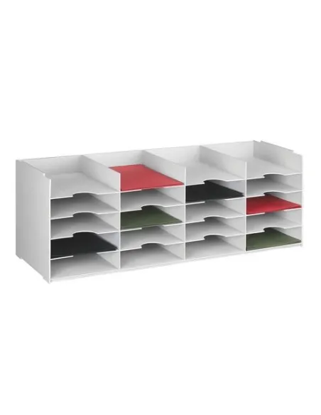 Elemento organizador modular 20 casillas gris