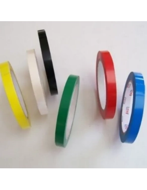 Cinta precintadora pvc 66mx12mm rojo