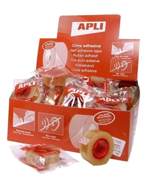 Cinta adhesiva transparente Apli 19mmx33m