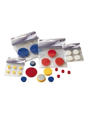 Pack 2 imanes redondo diametro 40 mm rojo