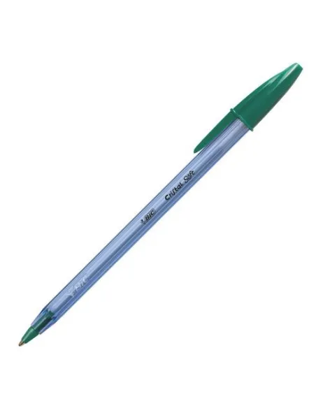 Boligrafo bic cristal soft verde