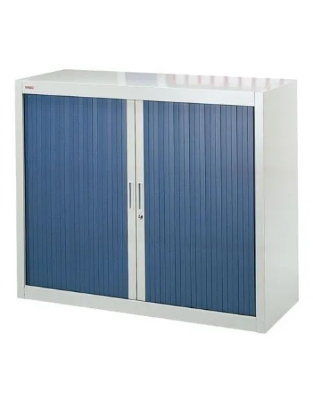 Armario metalico persiana desmontable 100x120 gris/azul