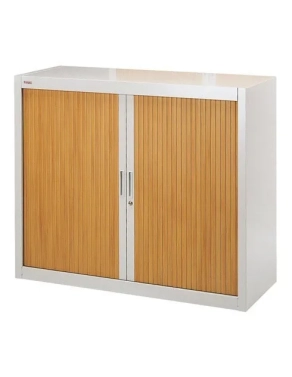 Armario metalico persiana desmontable 100x120 gris/haya