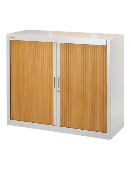 Armario metalico persiana desmontable 100x120 gris/haya