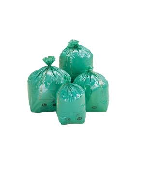 Bolsas basura ecológicas 30 litros verdes, 500 bolsas