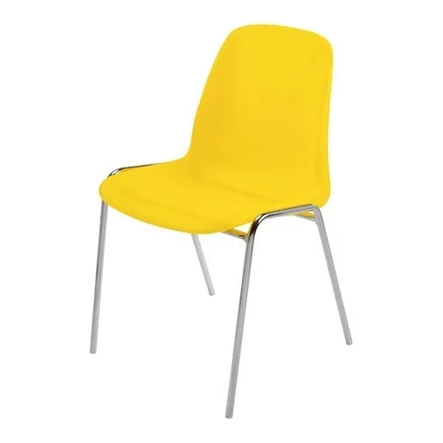 Silla plástica ignifuga estandar coque translucida amarillo