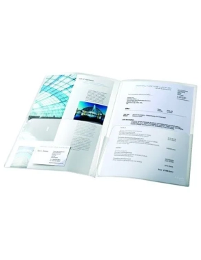 Dossier polipropileno doble ventana incoloro Esselte