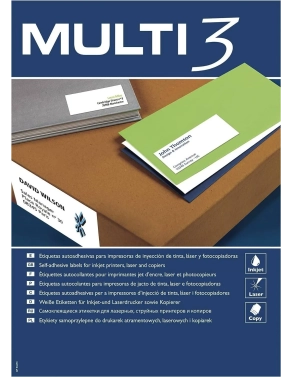 Etiquetas multifunción Multi3 38x21,2