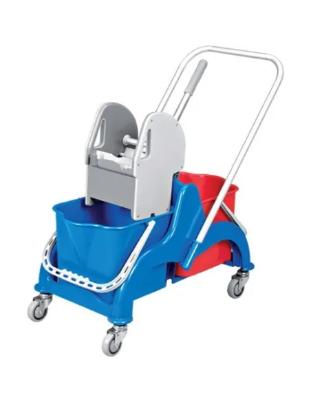 Carrito limpieza 2 cubos 18l