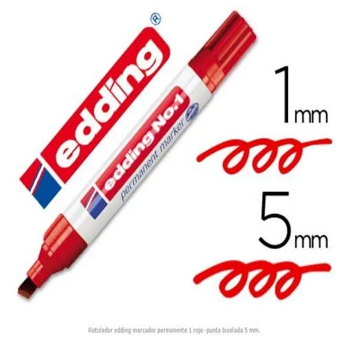 Marcador Edding 1 rojo