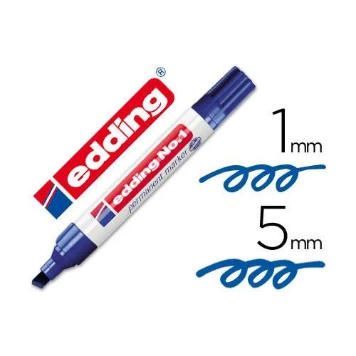 Marcador Edding 1 azul