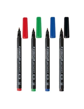 Estuche 4 rotuladores Staedtler Lumocolor 0,8mm