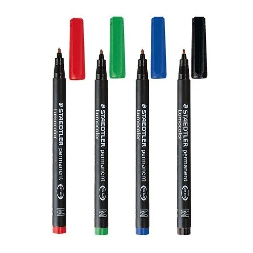 Estuche 4 rotuladores Staedtler Lumocolor 0,8mm