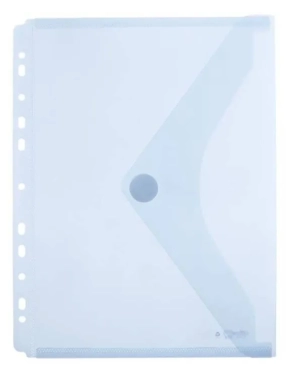 Sobre multitaladro plastico cierre velcro A4 cristal