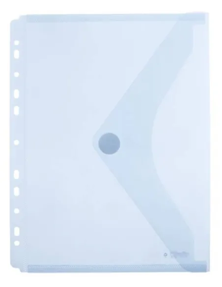 Sobre multitaladro plastico cierre velcro A4 cristal