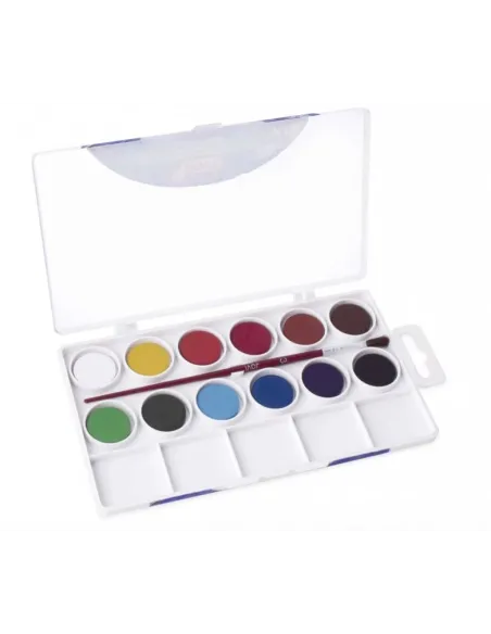 Acuarelas 12 pastillas colores surtidos