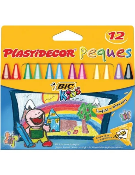 Ceras Plastidecor Bic Kids peques triangulares surtidas