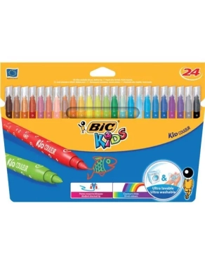 Rotuladores Bic kids ultra lavables 24 colores