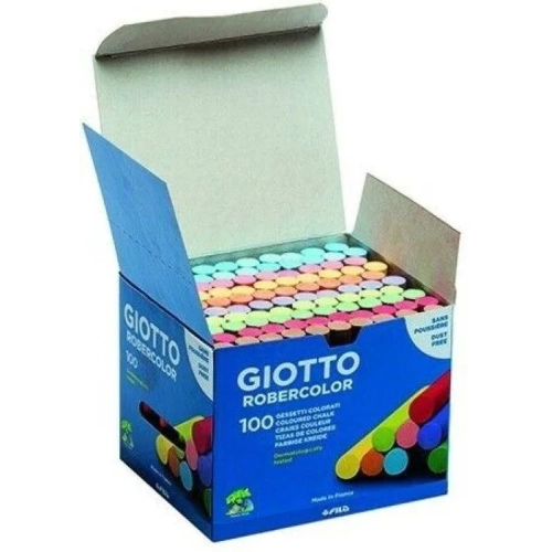 Caja 100 tizas cololores surtidos