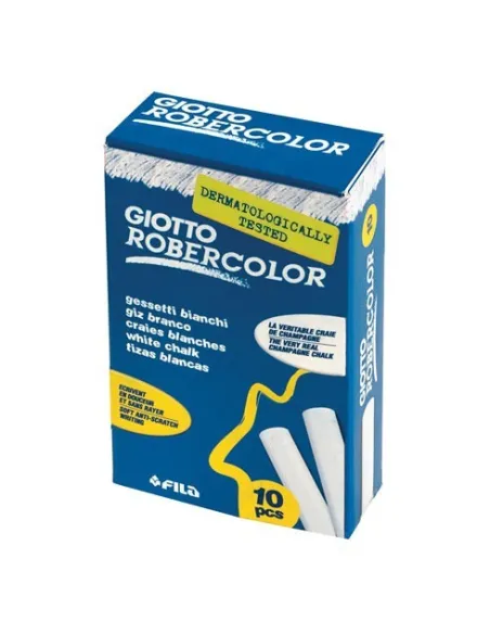 Caja 10 tizas blancas