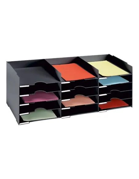 Clasificador 15 separadores ancho 73 cm negro