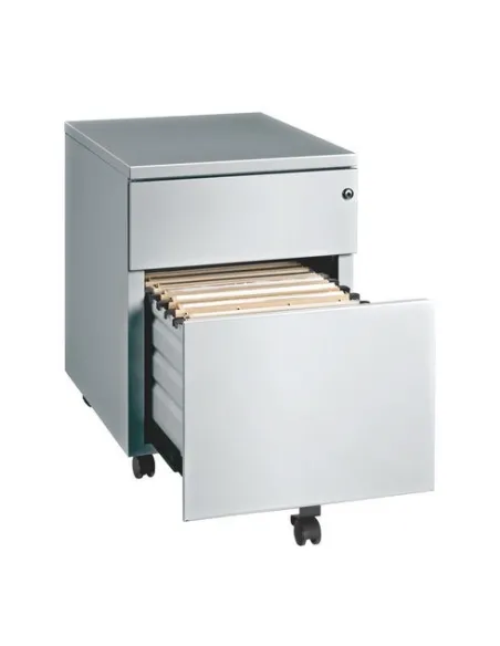 Cajonera metalica con ruedas JMB 2 cajones aluminio