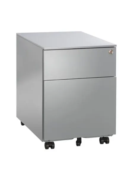 Cajonera metalica con ruedas JMB 2 cajones aluminio