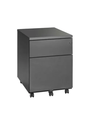 Cajonera metalica con ruedas JMB 2 cajones antracita