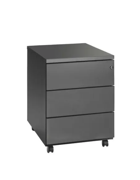 Cajonera metalica con ruedas JMB 3 cajones antracita