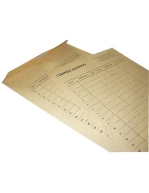 100 bolsas kraft 260x360 120 grms correo interno