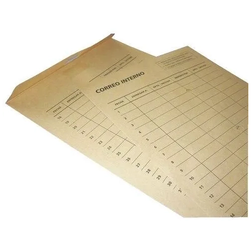 100 bolsas kraft 260x360 120 grms correo interno