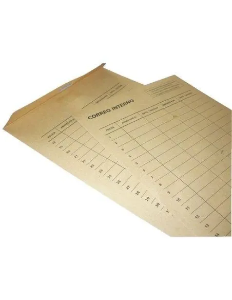 100 bolsas kraft 260x360 120 grms correo interno